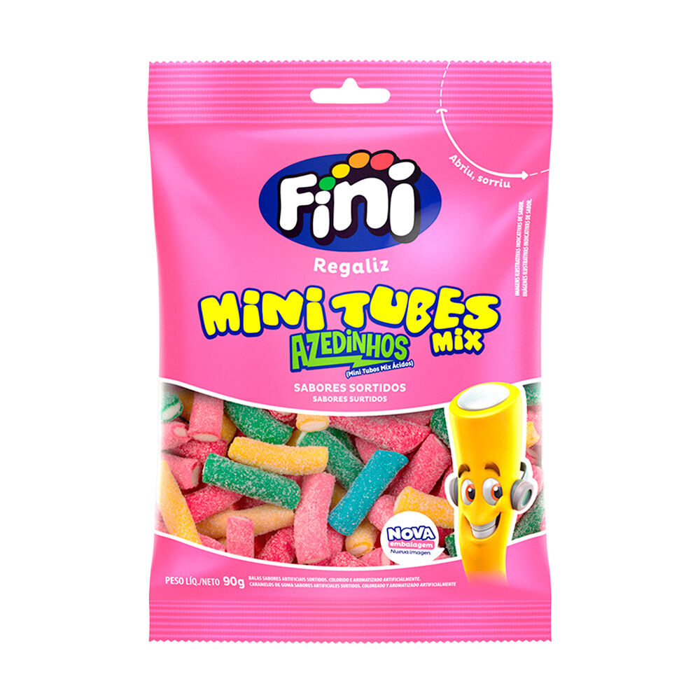 Mini Tubes Mix Azedinho 90g - Fini